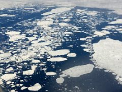 04A Broken Sea Ice In The Hudson Strait On Flight From Ottawa To Iqaluit Baffin Island Nunavut Canada For Floe Edge Adventure